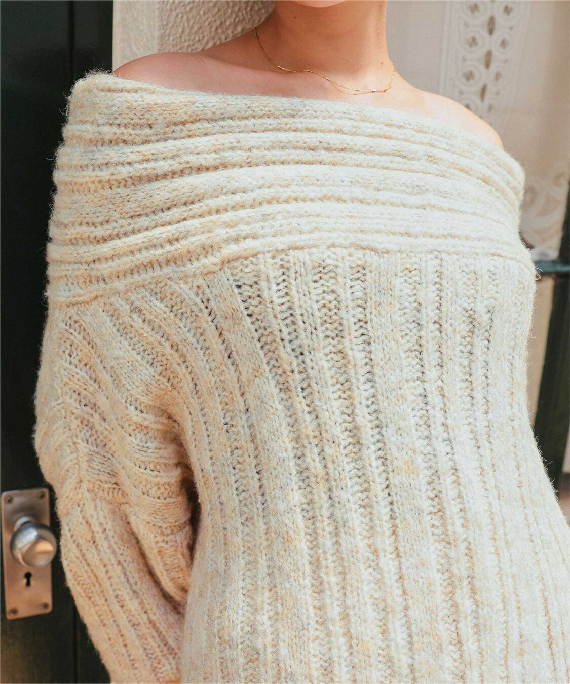 titivate「オフショルダールーズニット」|ニット・セーター|