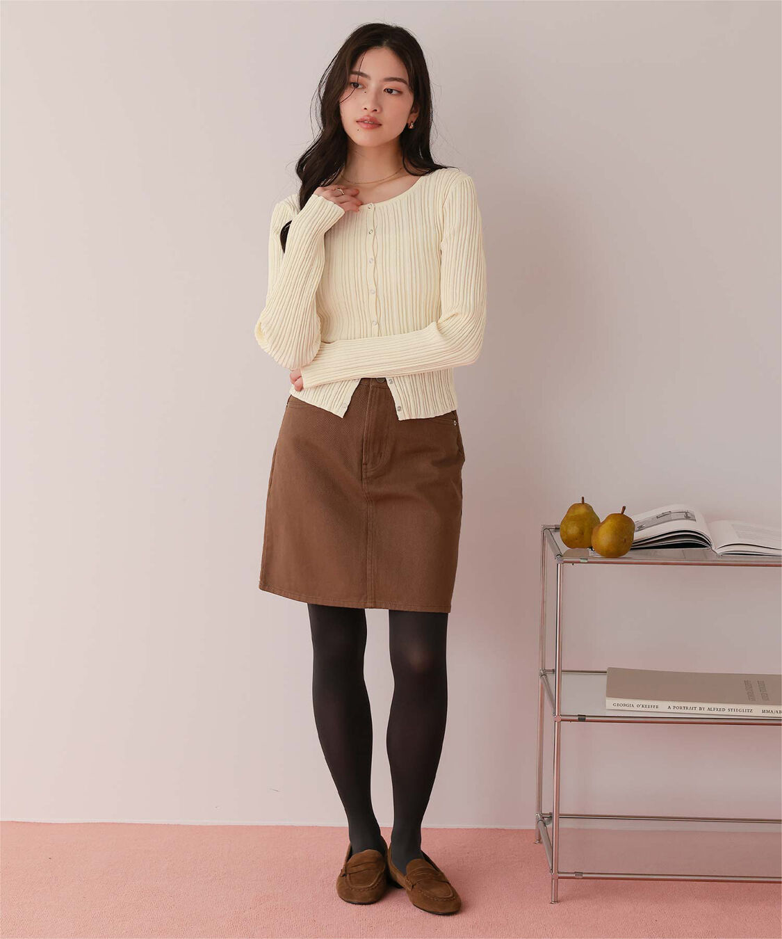 titivate「UVケアリングドットニットカーディガン」|カーディガン|