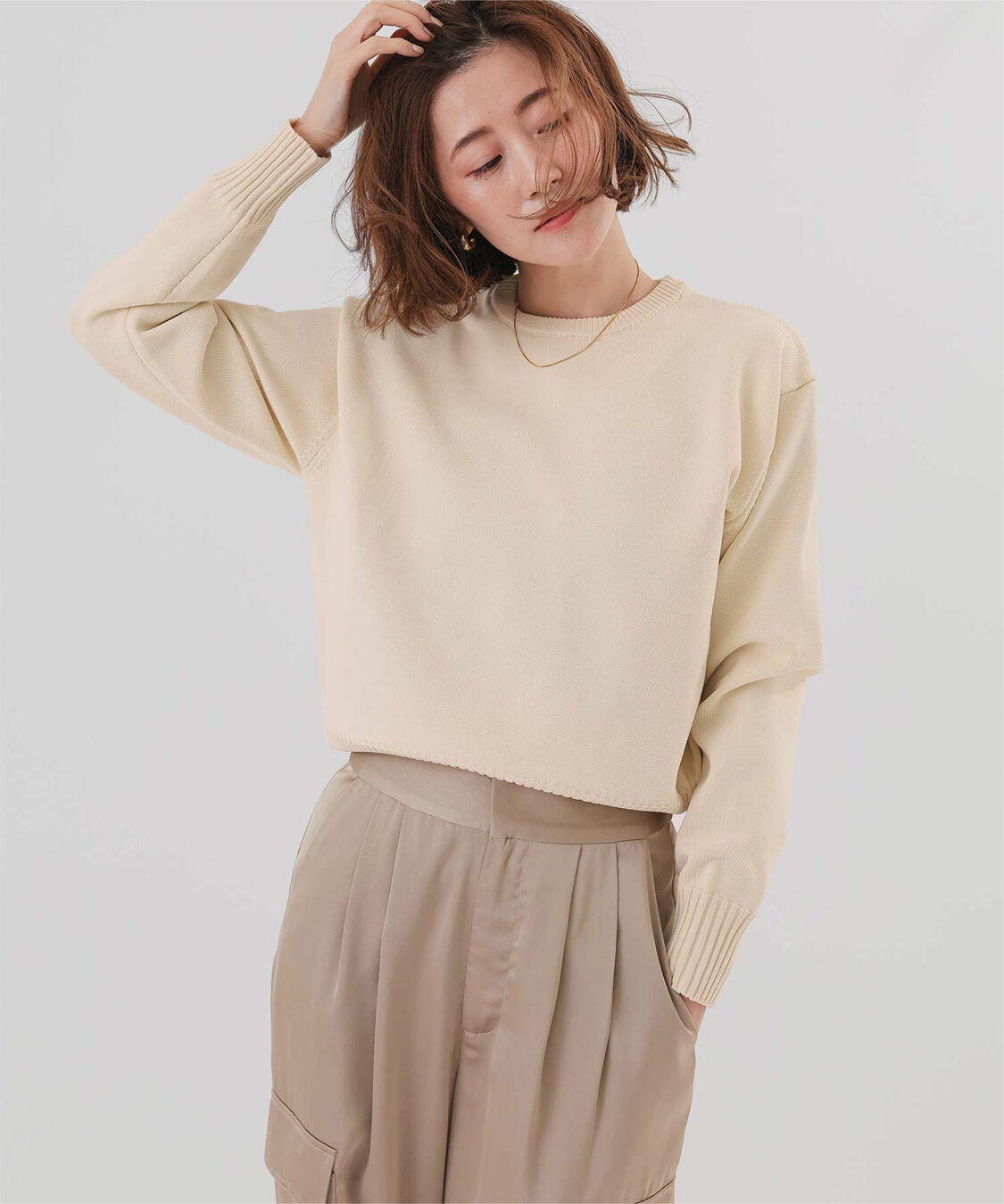 ur's「襟付きニットプルオーバー」|ニット・セーター|