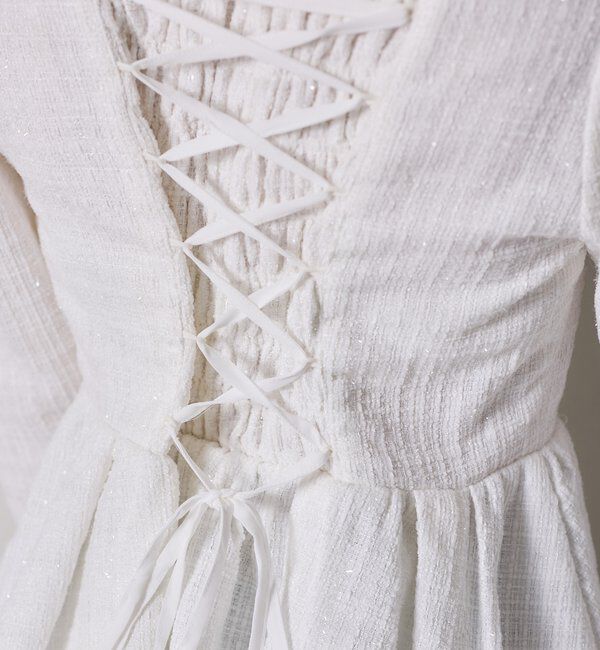  「バックレースアップペプラムブラウス」|シャツ・ブラウス|