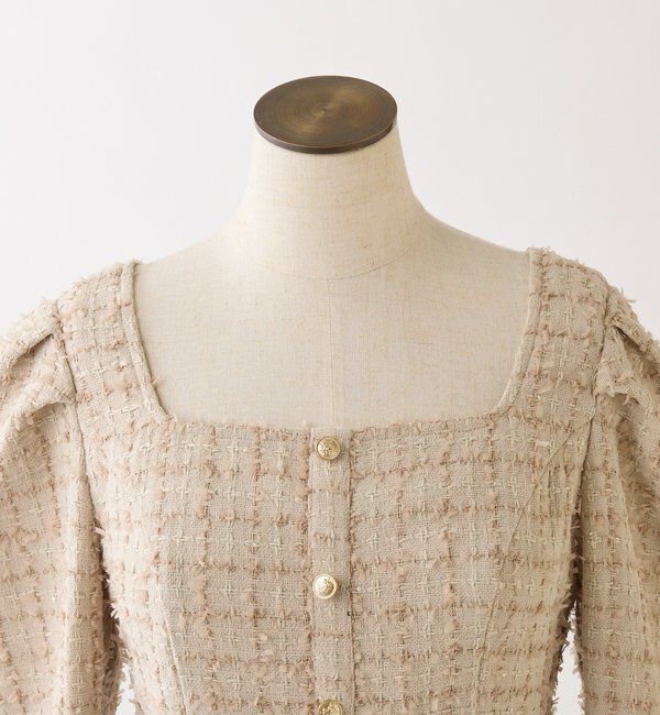  「バックレースアップペプラムブラウス」|シャツ・ブラウス|