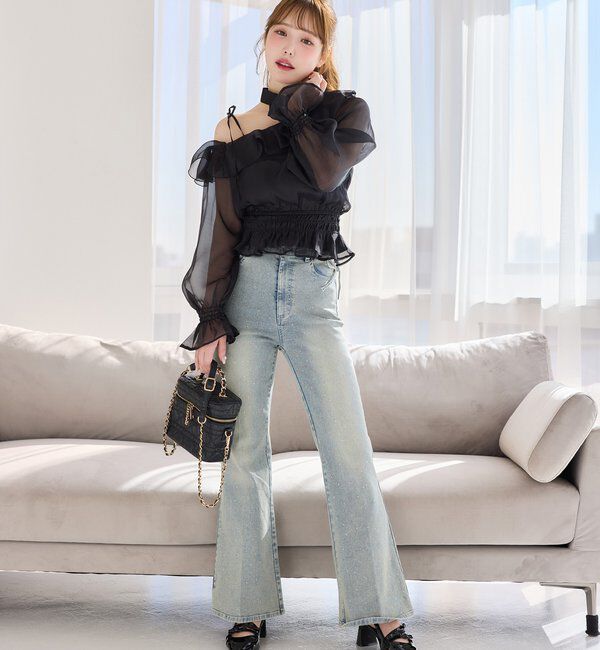  「2WAYワンショルフリルブラウス」|シャツ・ブラウス|