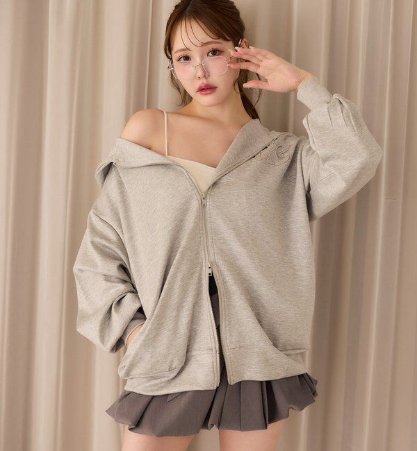  「ロゴグリッターパーカー」|プルオーバー|