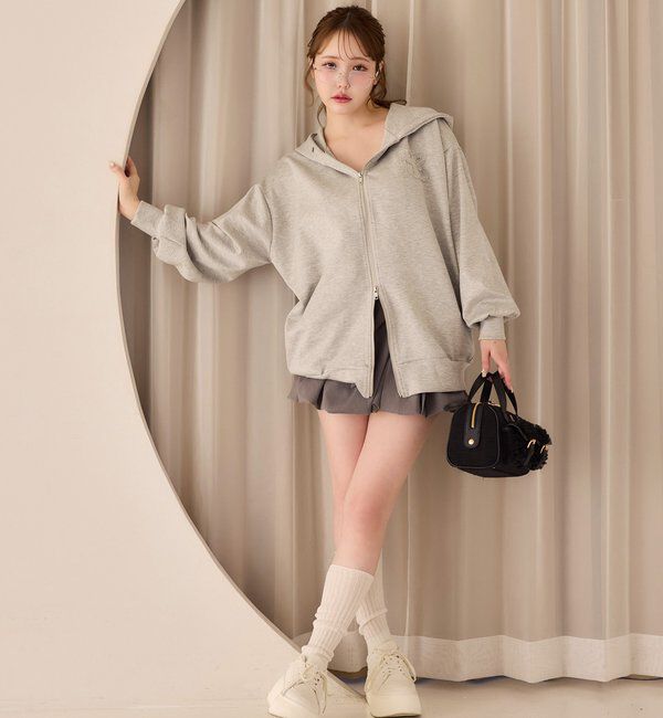  「ロゴグリッターパーカー」|プルオーバー|