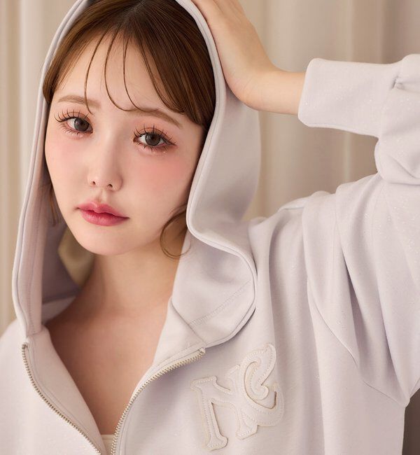  「ロゴグリッターパーカー」|プルオーバー|