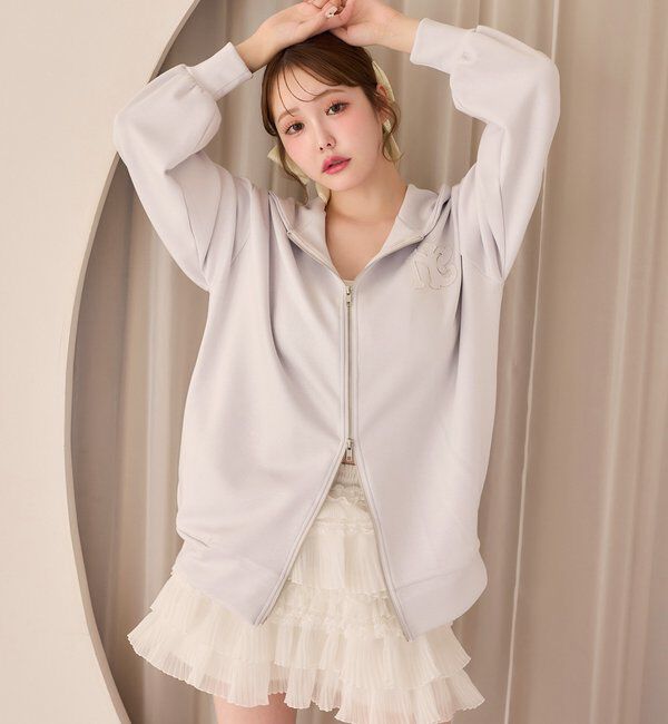  「ロゴグリッターパーカー」|プルオーバー|