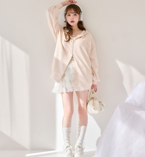  「ロゴグリッターパーカー」|プルオーバー|