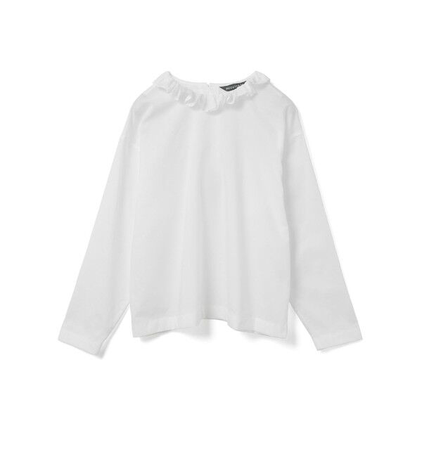 mizuiro ind「mizuiro ind フリルカラープルオーバーシャツ」|シャツ・ブラウス|