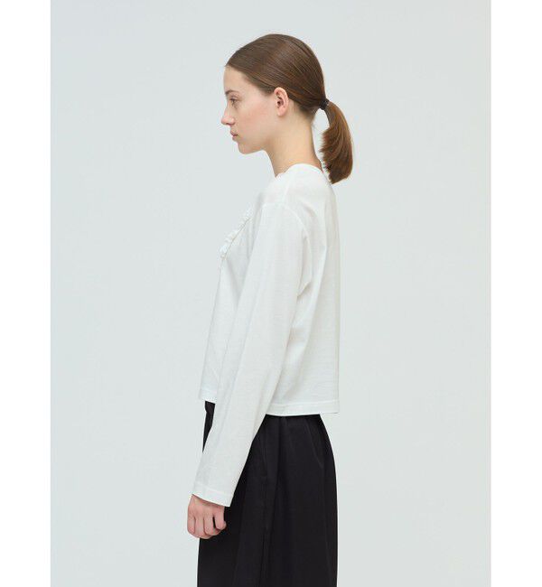 mizuiro ind「mizuiro ind フロントフリルプルオーバー」|Tシャツ・カットソー|