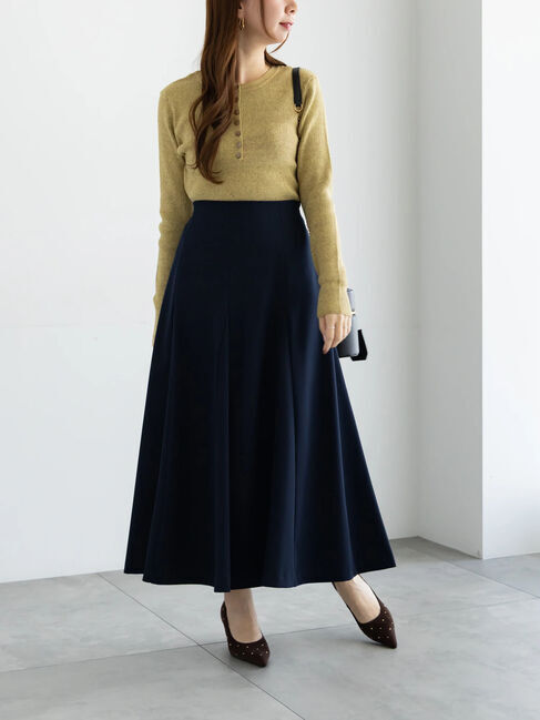 Te chichi「【宮本茉由着用】ボンディングフレアスカート」|スカート|