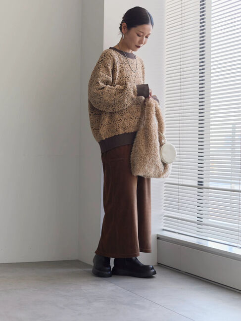 Samansa Mos2 blue「コーデュロイスカート」|スカート|