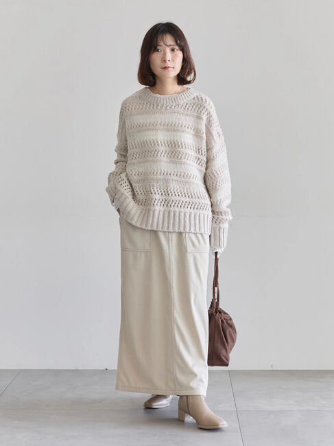 Samansa Mos2 blue「コーデュロイスカート」|スカート|