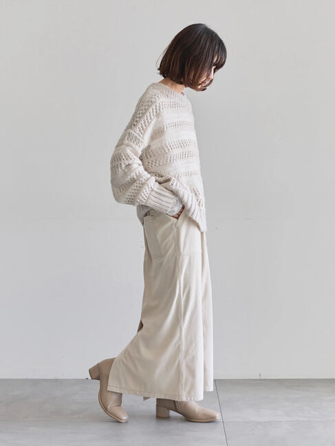 Samansa Mos2 blue「コーデュロイスカート」|スカート|