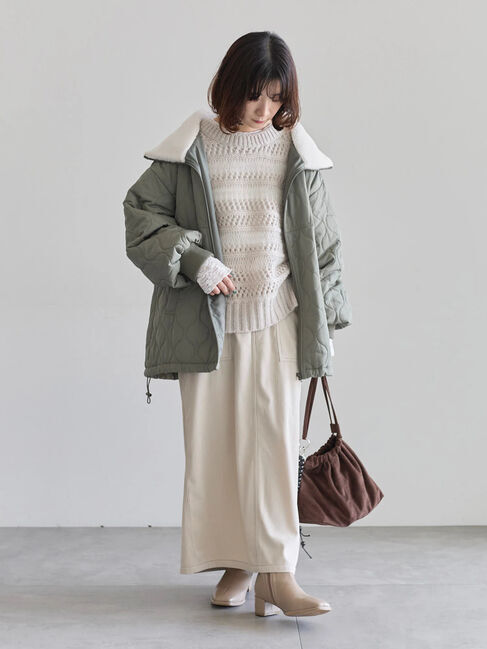 Samansa Mos2 blue「コーデュロイスカート」|スカート|