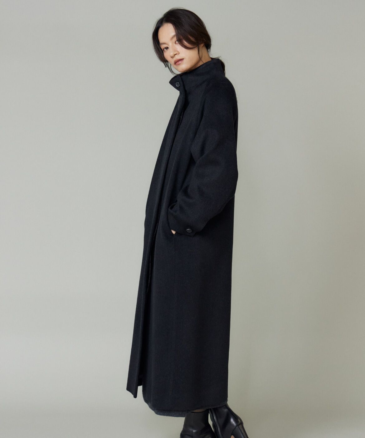 la veille by SUPERIOR CLOSET「スタンドカラーコート」|ステンカラーコート|