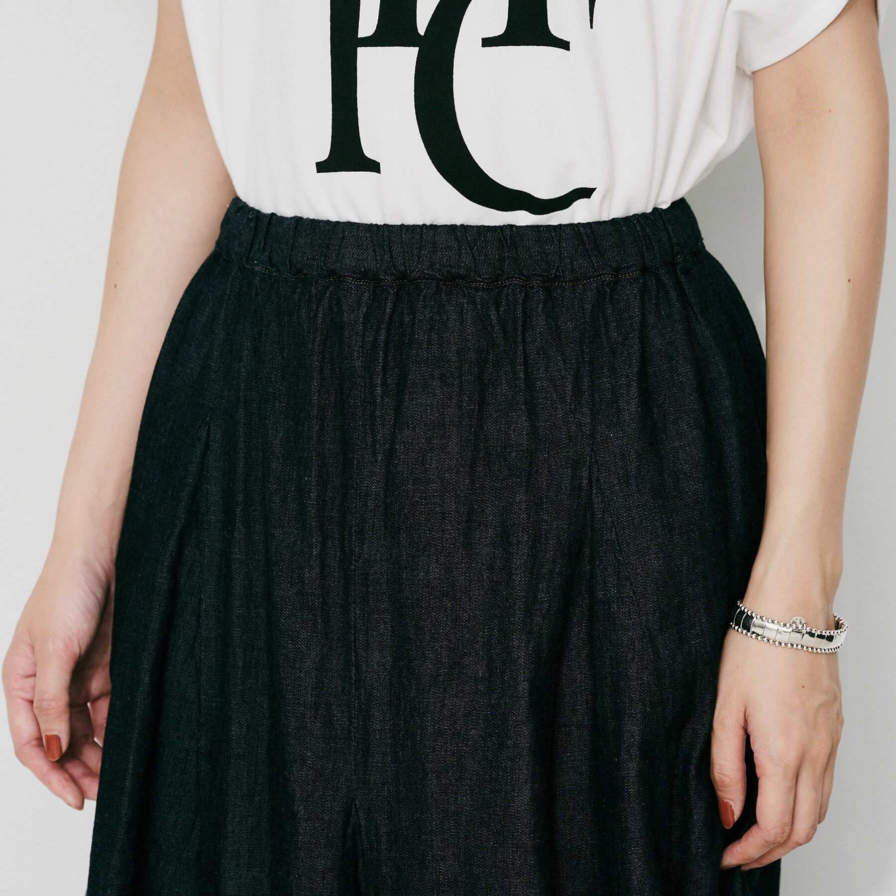 UNTITLED「【Munich】デニムマキシフレアスカート」|スカート|