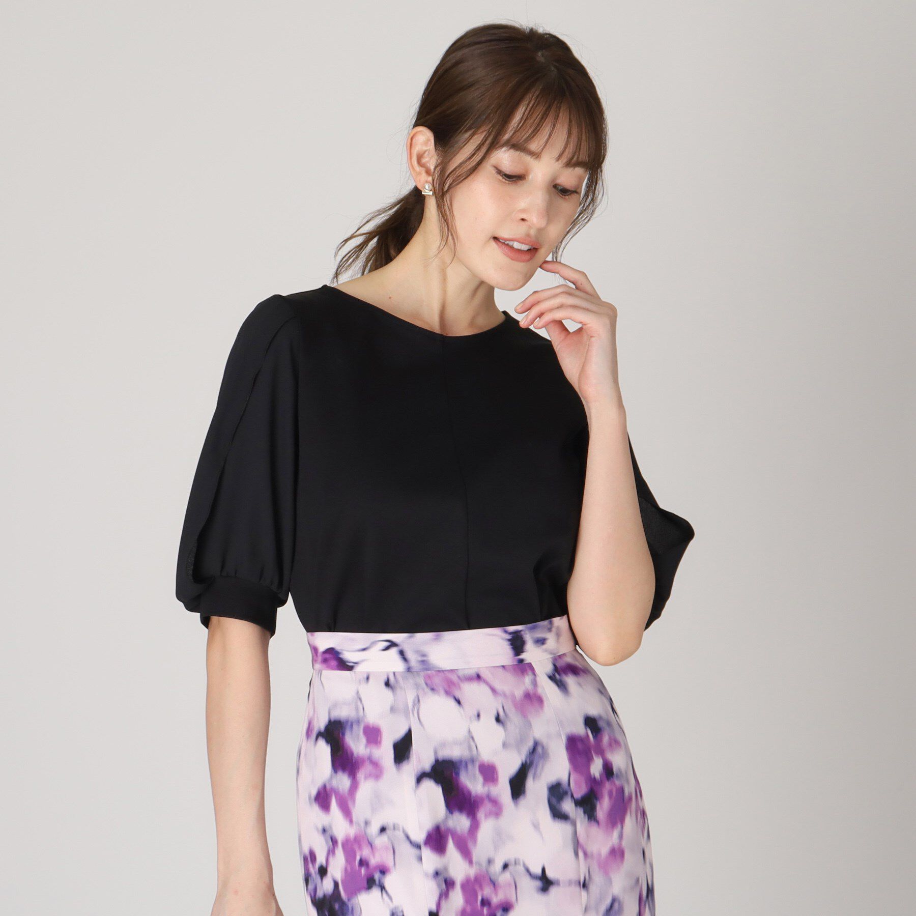 COUP DE CHANCE「【洗える／日本製】ジャージプルオーバー」|シャツ・ブラウス|