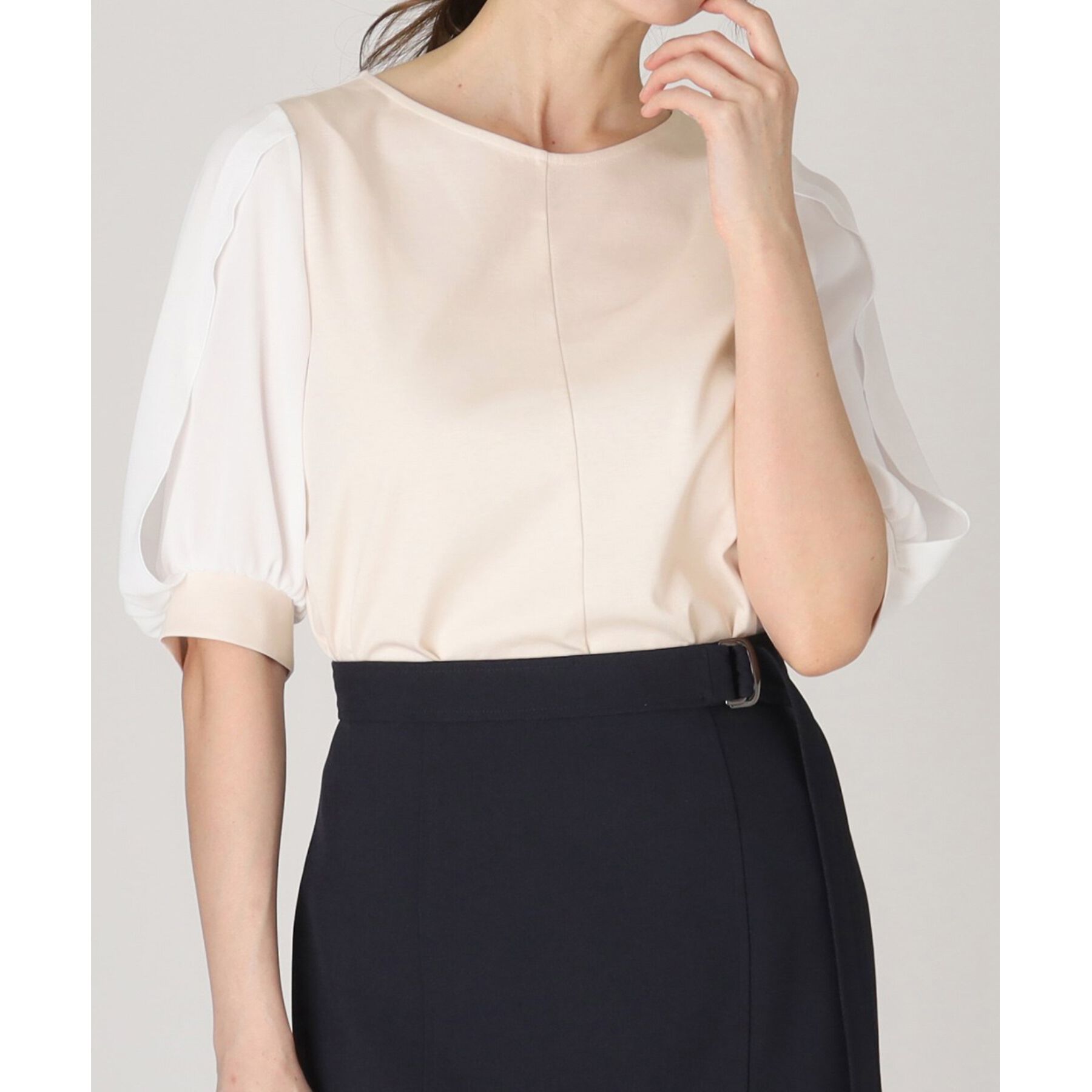 COUP DE CHANCE「【洗える／日本製】ジャージプルオーバー」|シャツ・ブラウス|