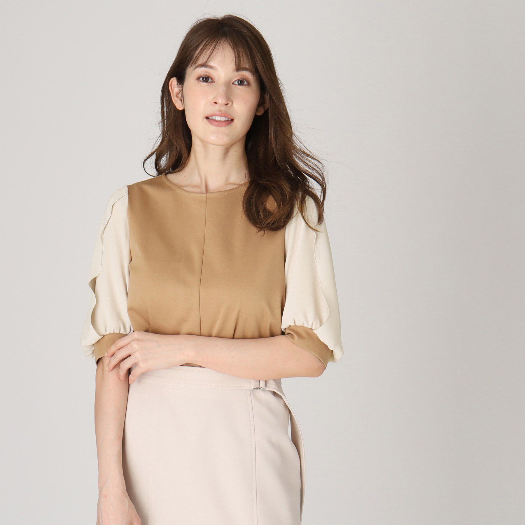 COUP DE CHANCE「【洗える／日本製】ジャージプルオーバー」|シャツ・ブラウス|モカブラウン(542