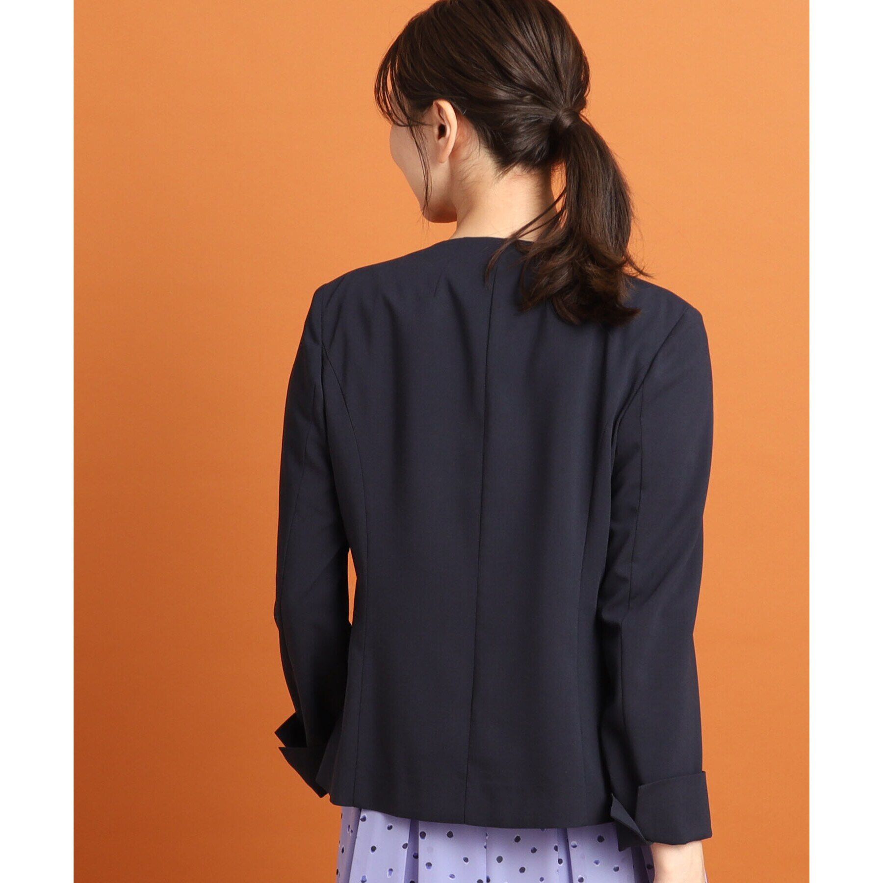 Reflect「【SALE／夏に快適！／接触冷感／洗える／セットアップ可能】ノーカラージャケット」|ノーカラージャケット|