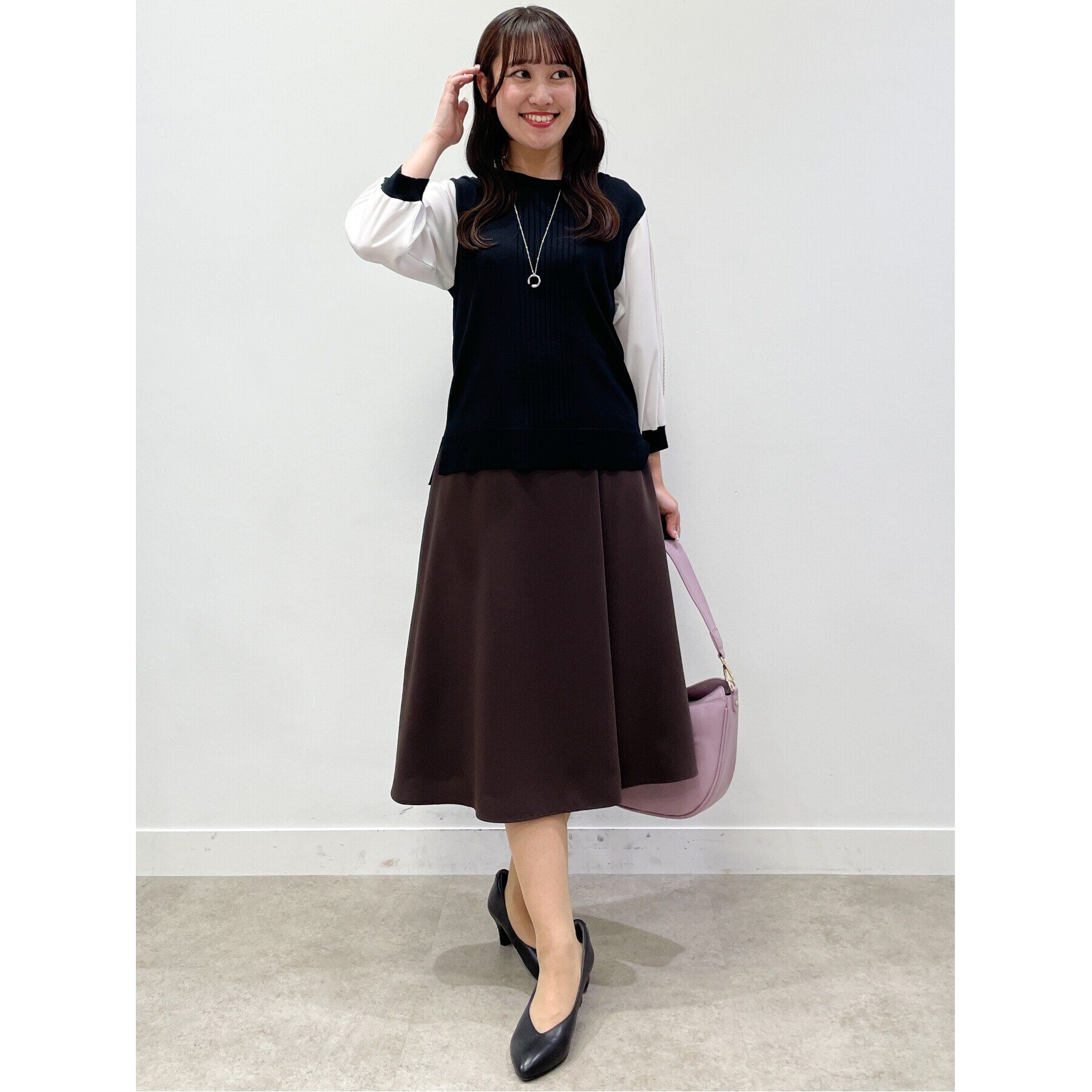 Reflect「【WEB限定カラーあり／マシンウォッシュ】サテンフレアスカート」|スカート|