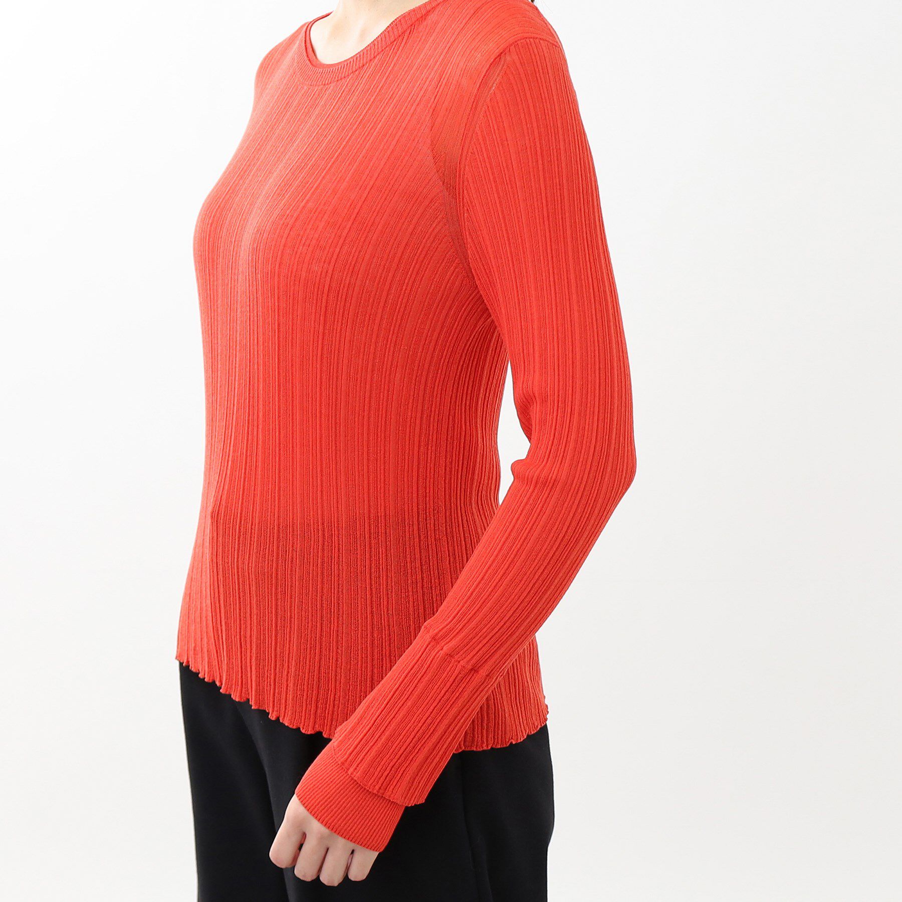 Reflect「【洗える／インナーにもおすすめ】シアーランダムリブニット」|ニット・セーター|