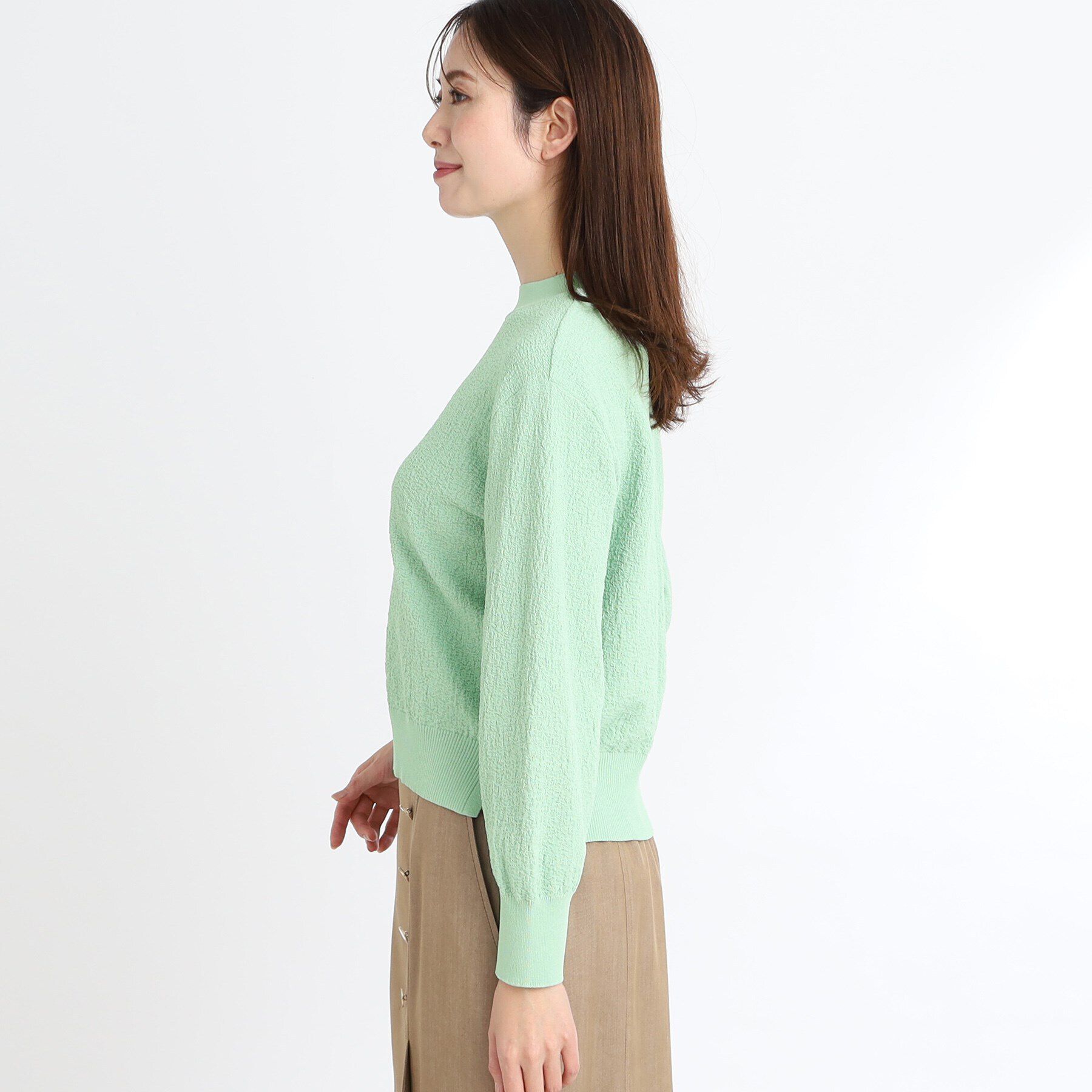 Reflect「プチハイネックジャカードニット」|ニット・セーター|