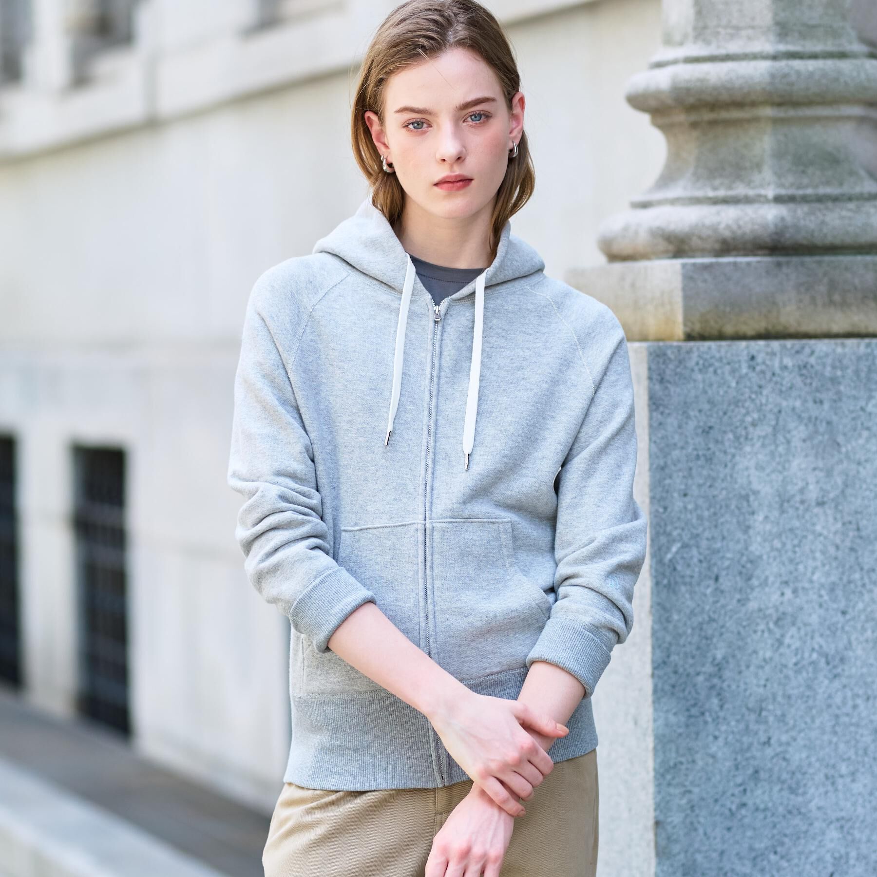 DRESSTERIOR「【NEWカラーあり】ライト裏毛ジップアップパーカ」|パーカー|