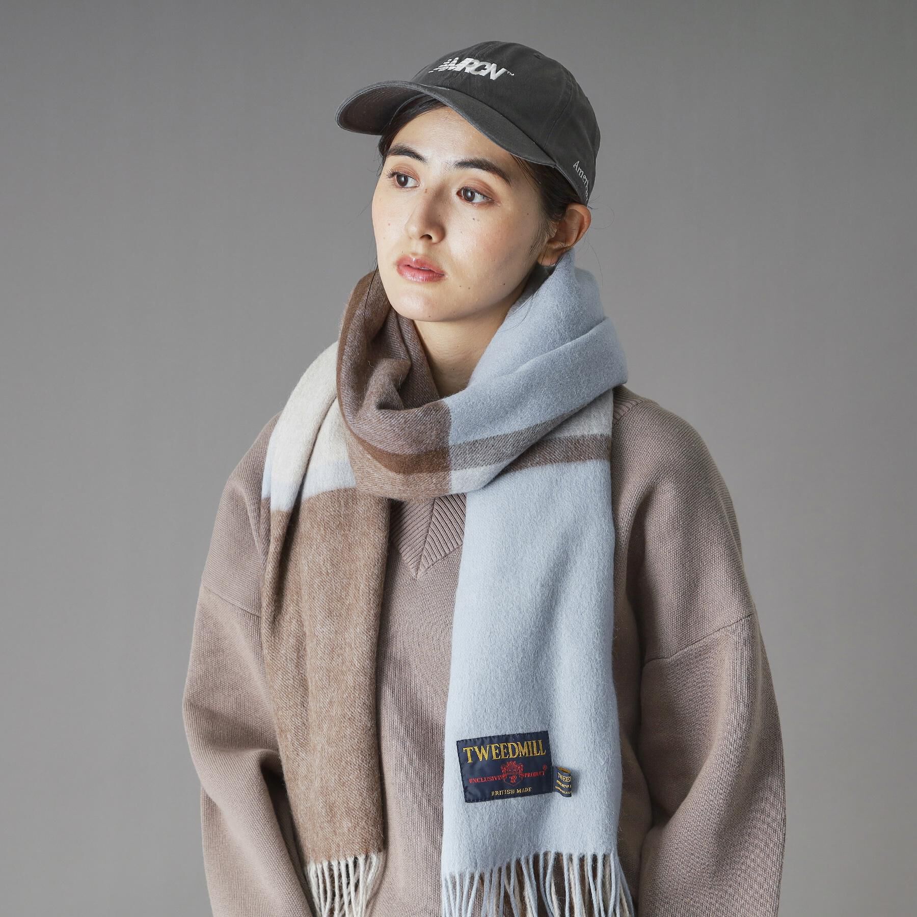 DRESSTERIOR「TWEED MILL（ツィードミル）チェックストール」|ストール|