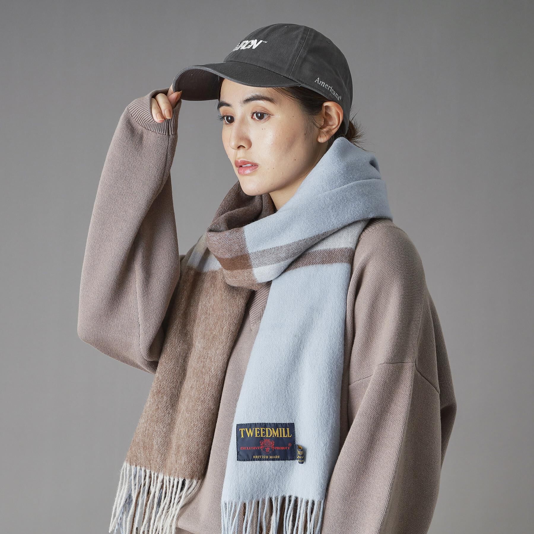 DRESSTERIOR「TWEED MILL（ツィードミル）チェックストール」|ストール|