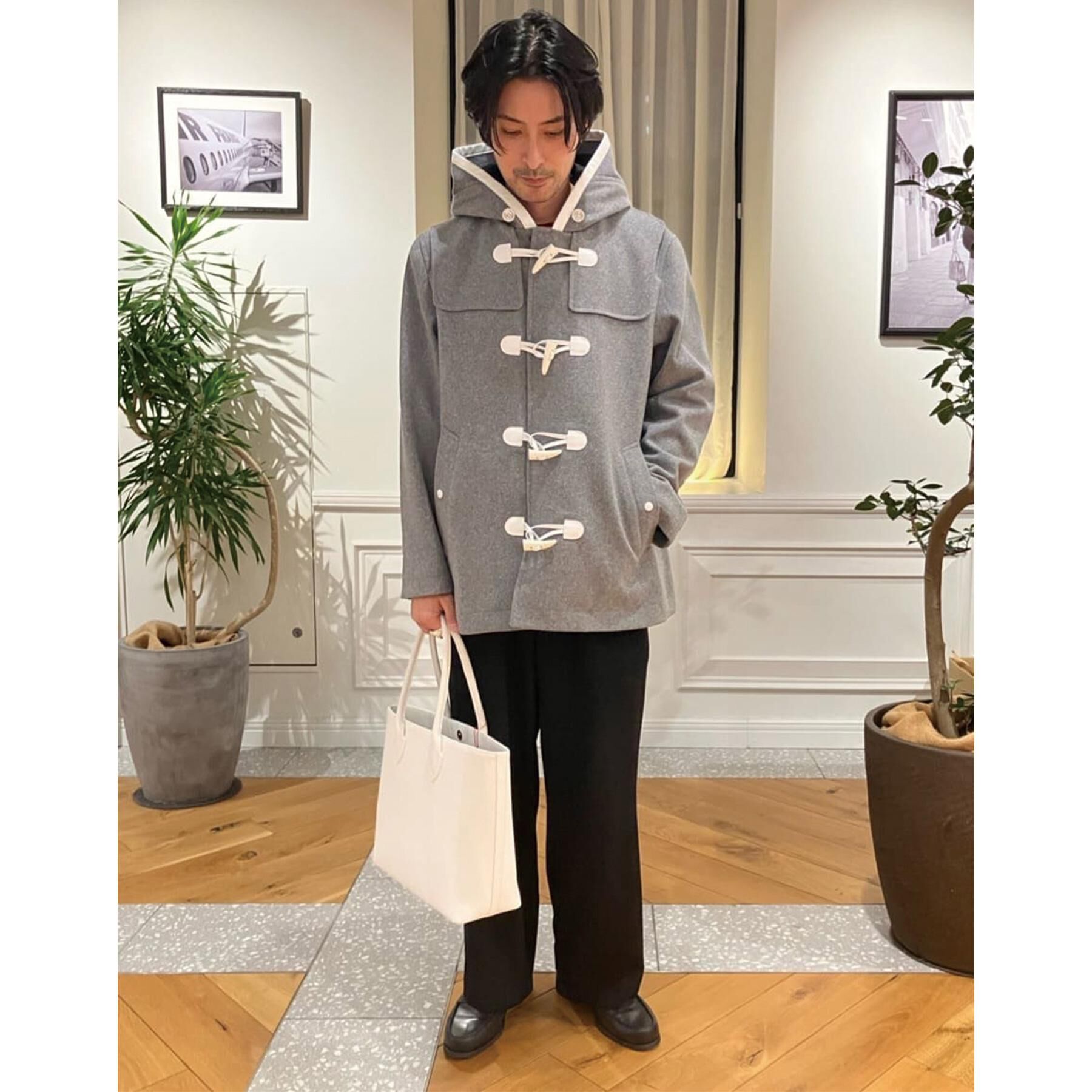 DRESSTERIOR「【Safari12月号掲載】グレー メルトンダッフルジャケット」|ダッフルコート|