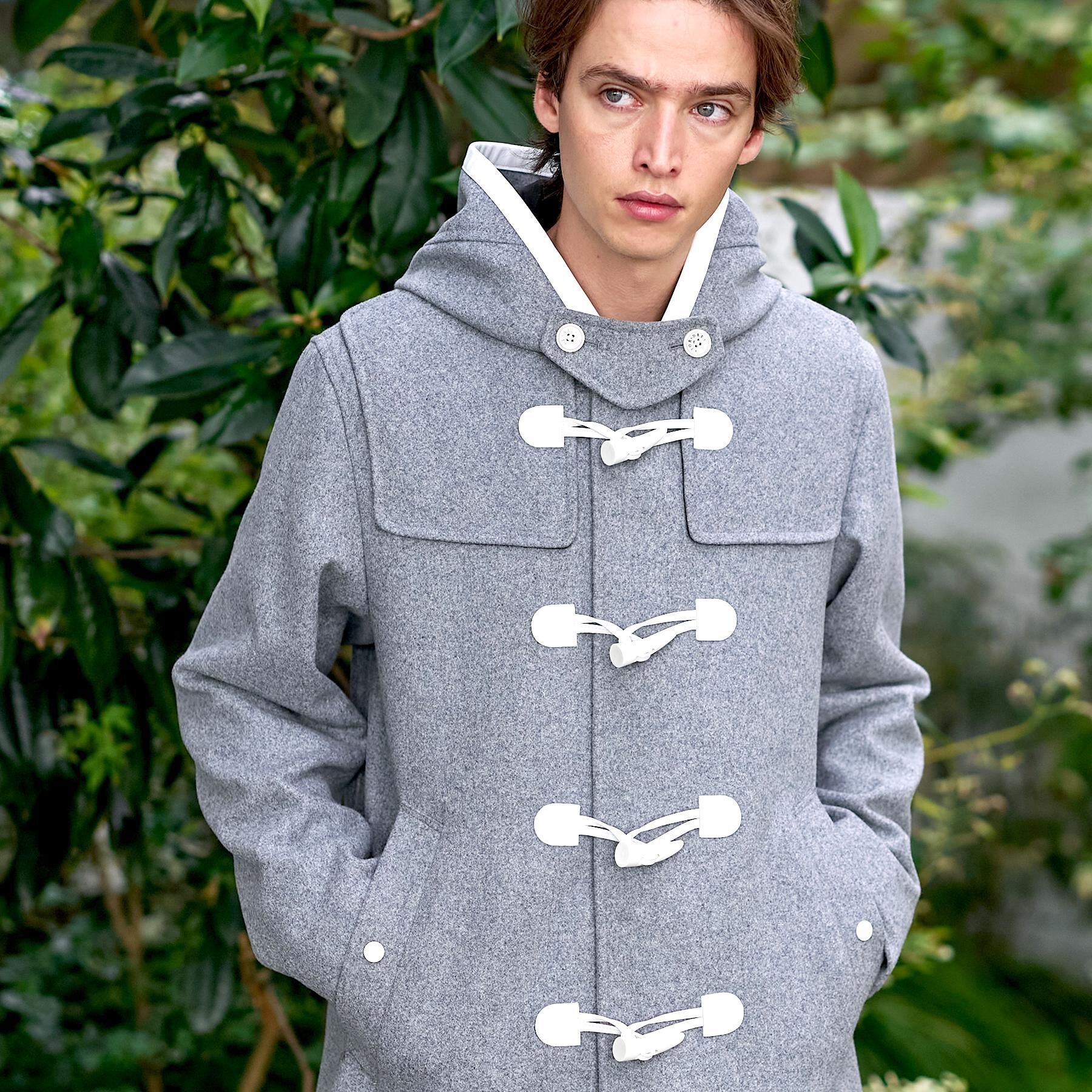 DRESSTERIOR「【Safari12月号掲載】グレー メルトンダッフルジャケット」|ダッフルコート|