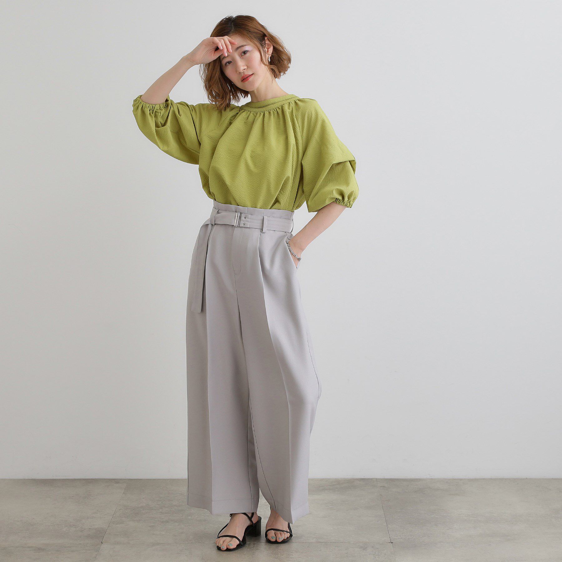 grove「2WAYサッカースモックブラウス」|シャツ・ブラウス|