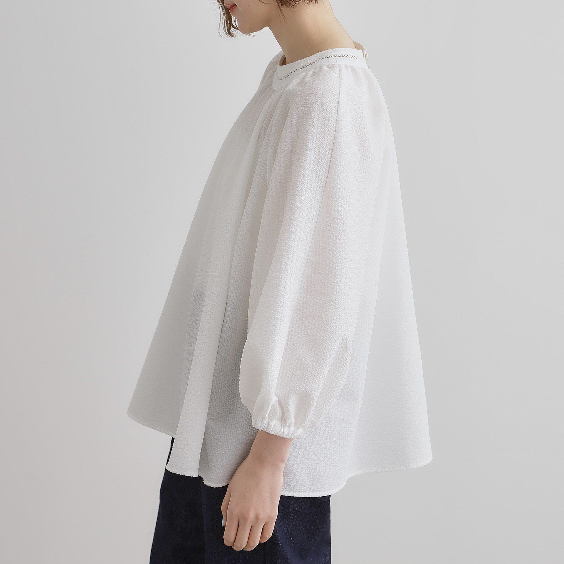 grove「2WAYサッカースモックブラウス」|シャツ・ブラウス|