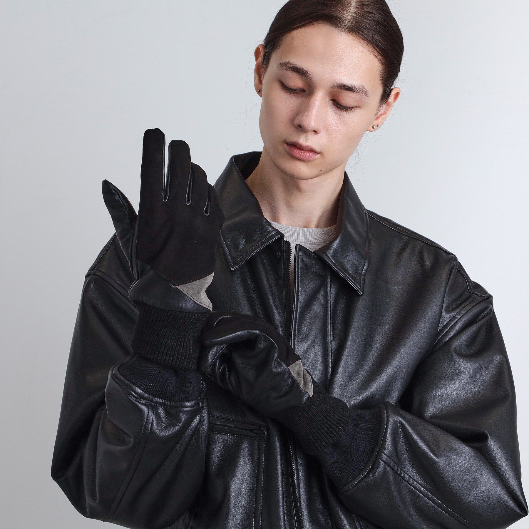 tk.TAKEO KIKUCHI「【本革】切替グローブ／スマホ対応」|手袋|