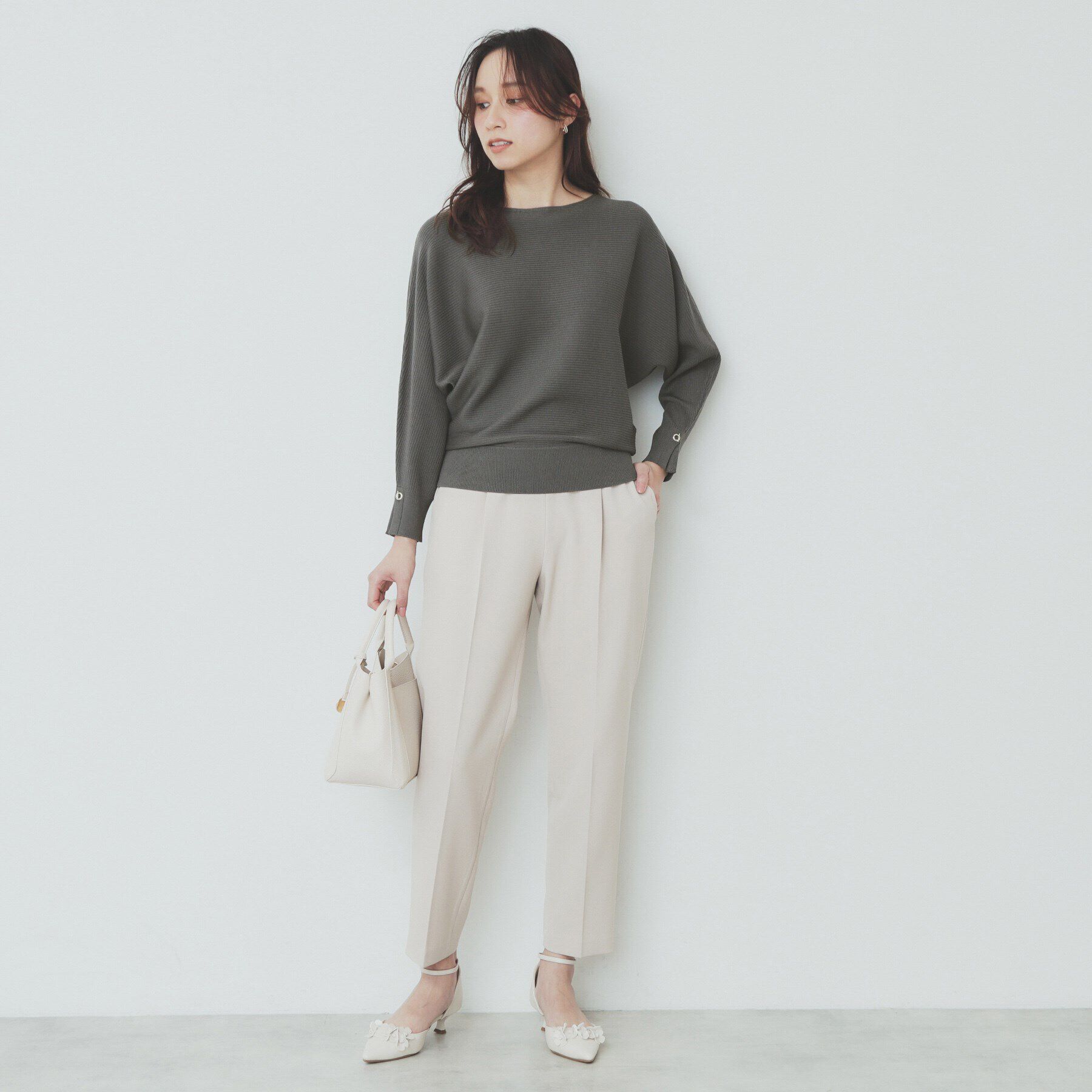 index「《5color》ドルマンリブニット【洗濯機洗い可/抗ピル】」|ニット・セーター|