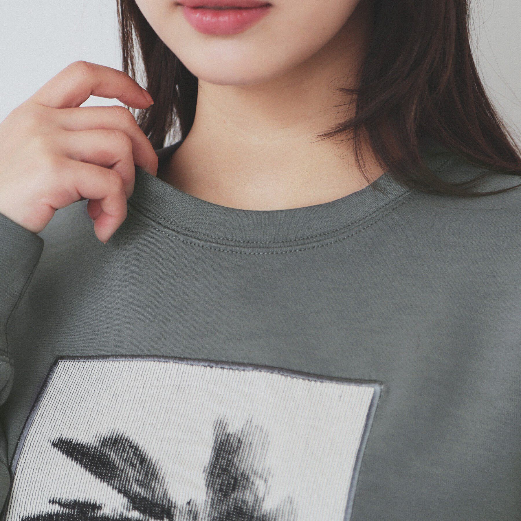 index「フォト刺繍トップス【洗濯機洗い可】」|Tシャツ・カットソー|