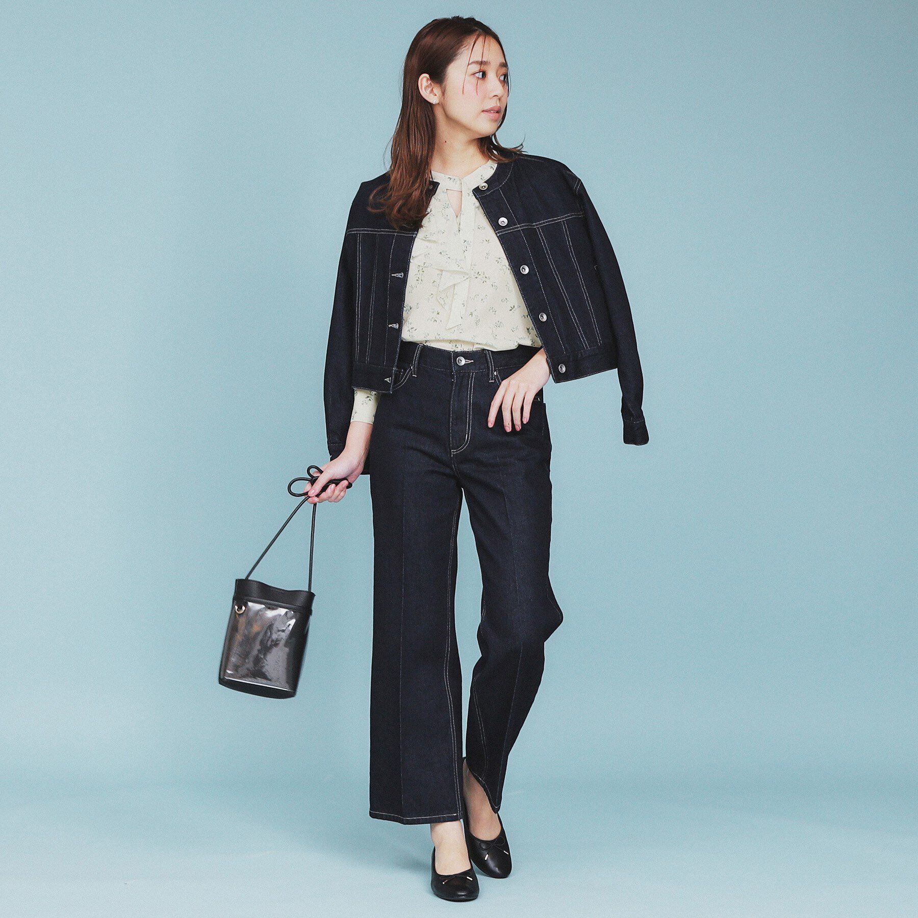 index「フラワーフリルボウタイブラウス【洗濯機洗い可】」|シャツ・ブラウス|