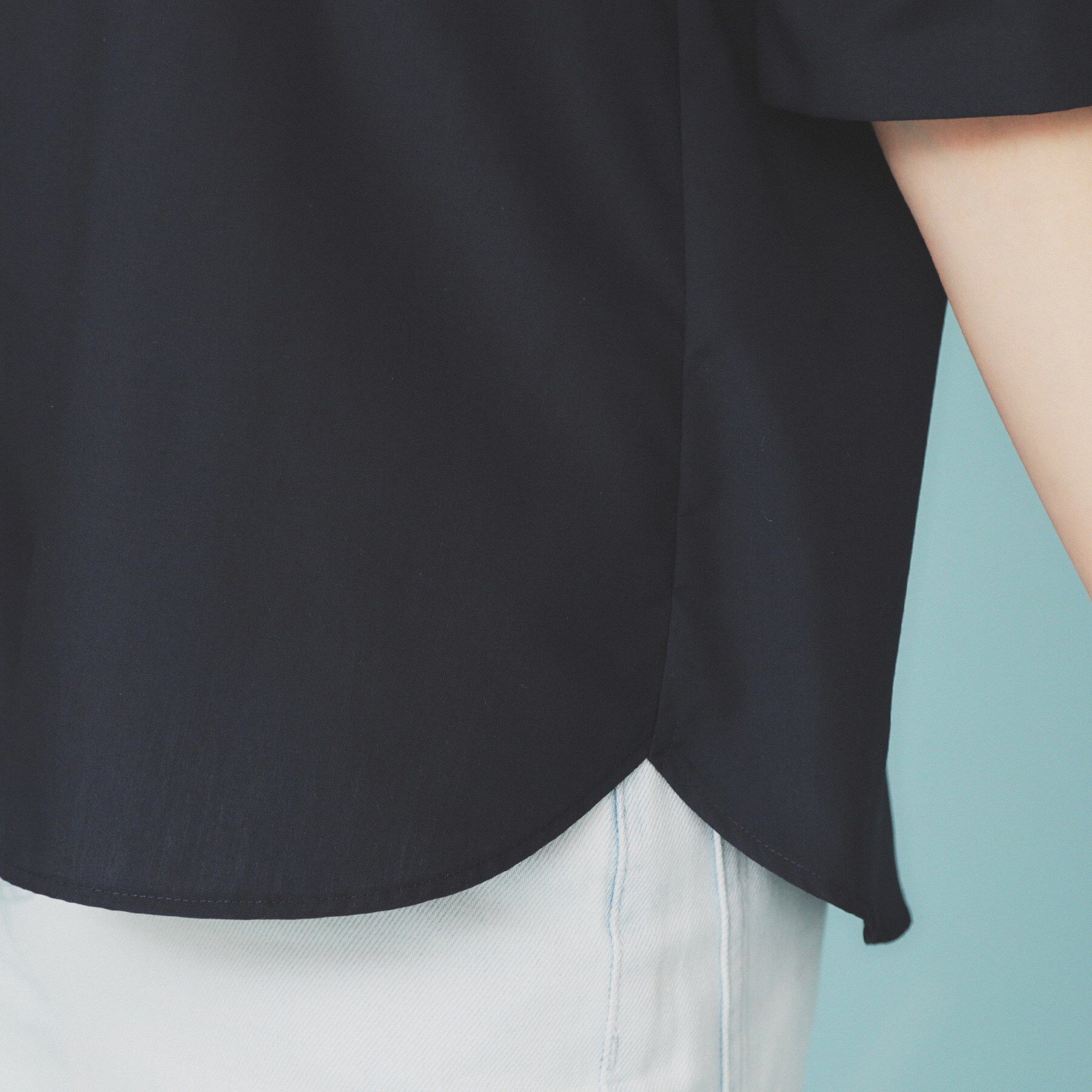 index「ハイネックフリルブラウス【洗濯機洗い可/イージーアイロン】」|シャツ・ブラウス|