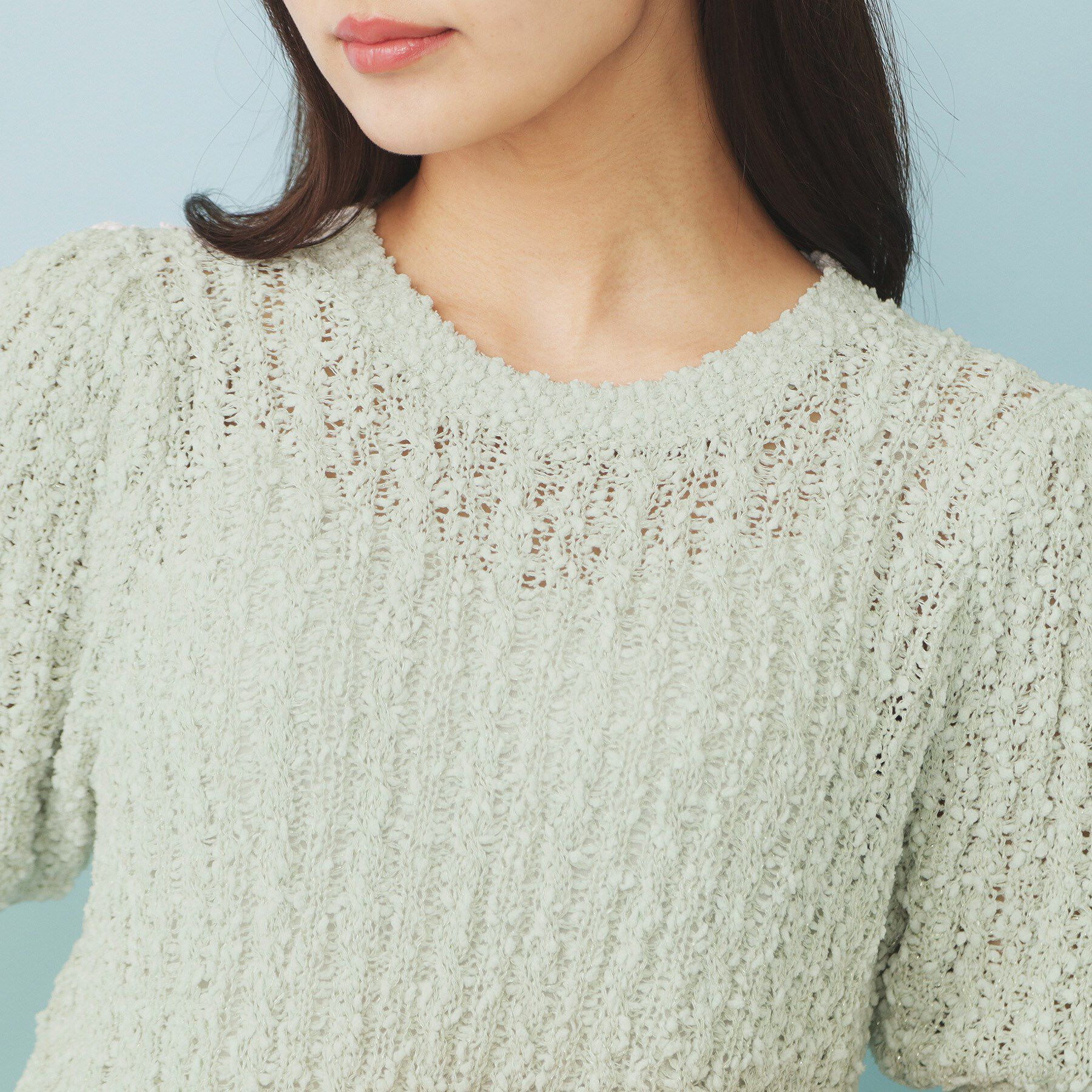 index「ポップコーンラメシアーニット【洗濯機洗い可/抗ピル】」|ニット・セーター|