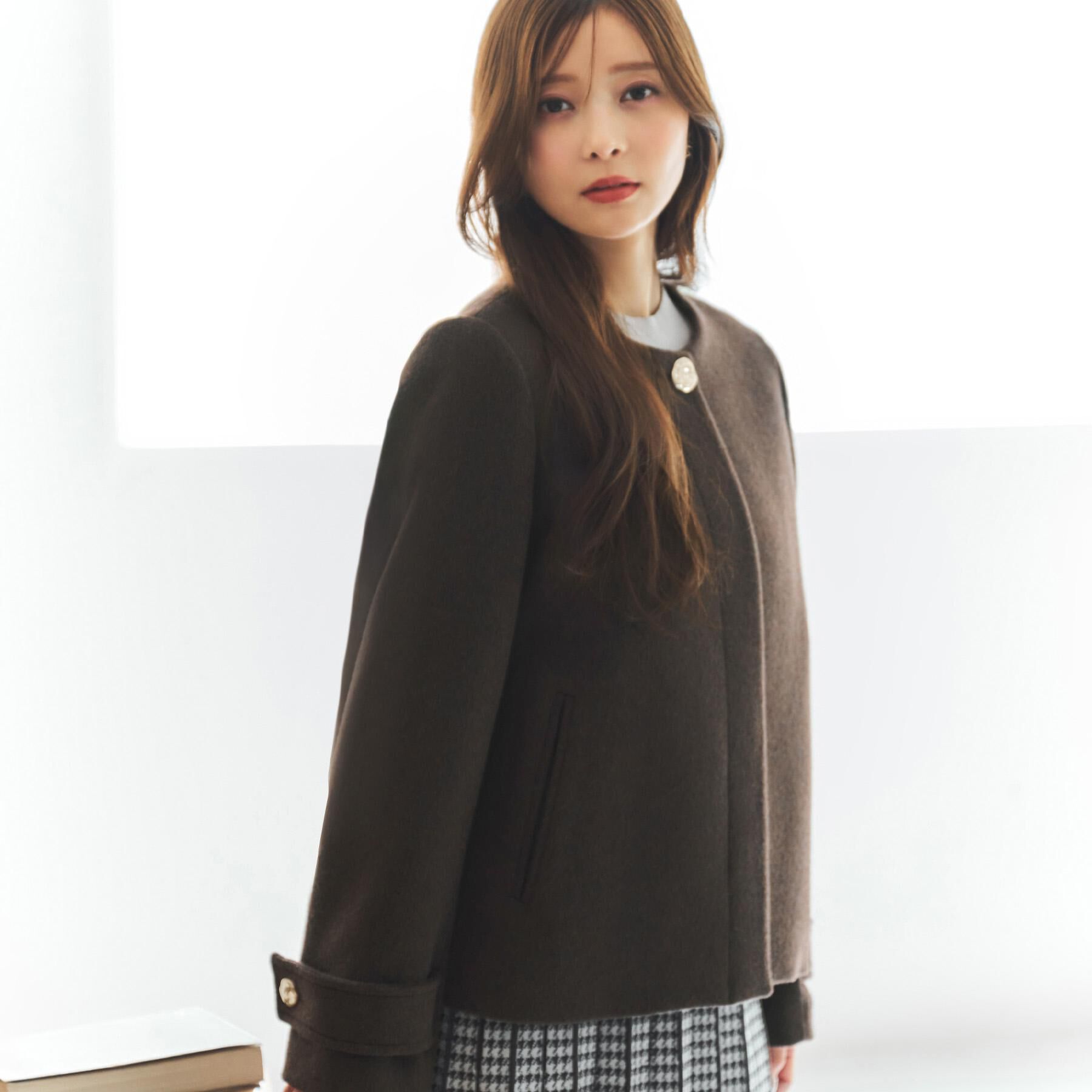 index「ノーカラーショートコート」|ノーカラーコート|