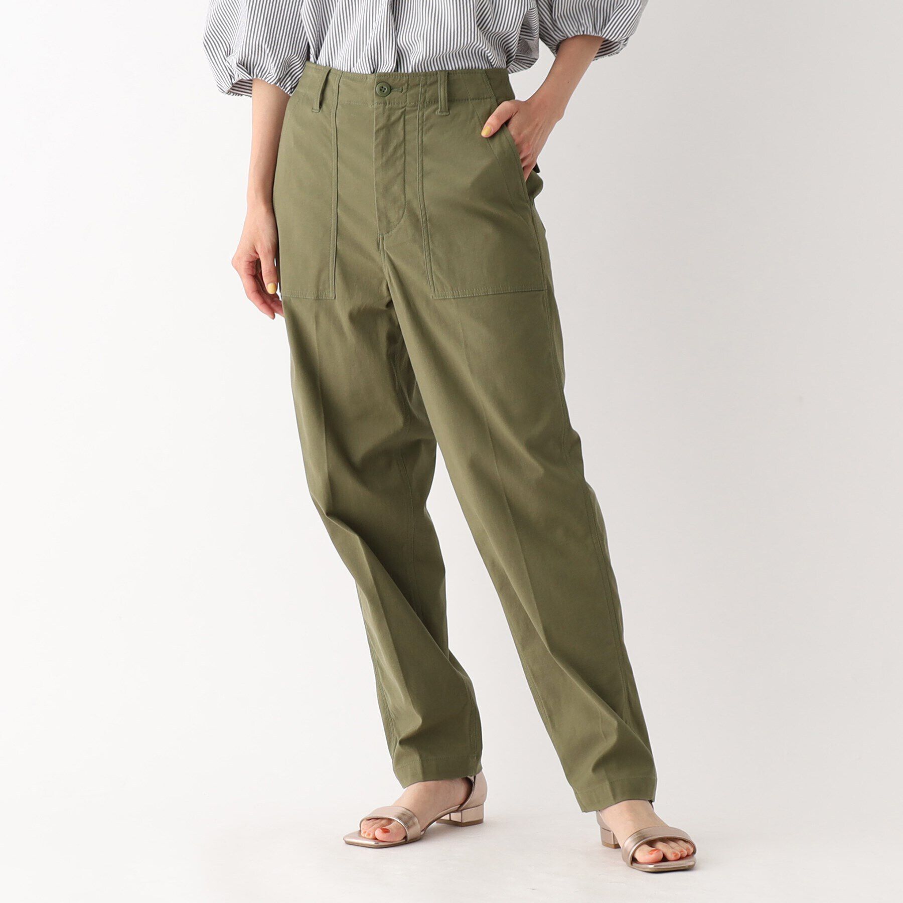 OPAQUE.CLIP「ストレッチベイカーパンツ/オーガニックコットン混【洗濯機洗い可/ストレッチ】」|その他|