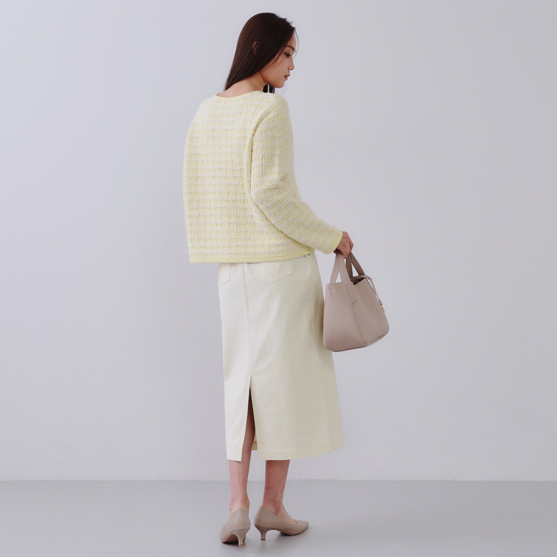 OPAQUE.CLIP「《S-LLsize》ストレッチベイカーナロースカート【洗濯機洗い可】」|スカート|