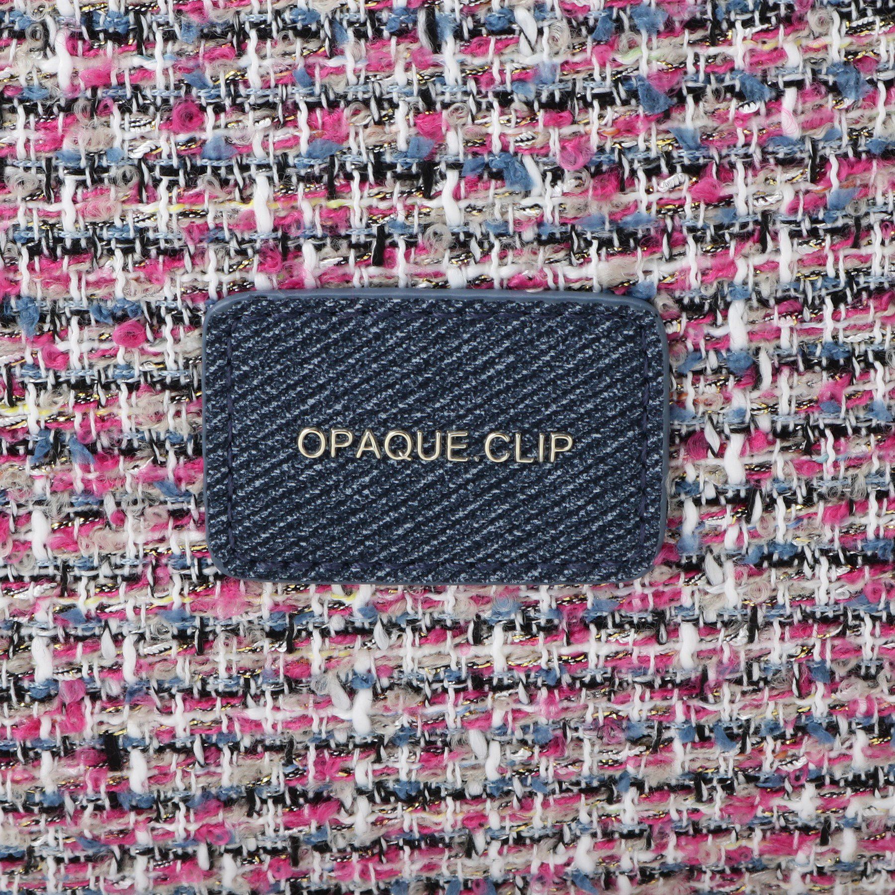 OPAQUE.CLIP「ツイードコンビチェーンショルダートートバッグ【A4サイズ対応】」|トートバッグ|