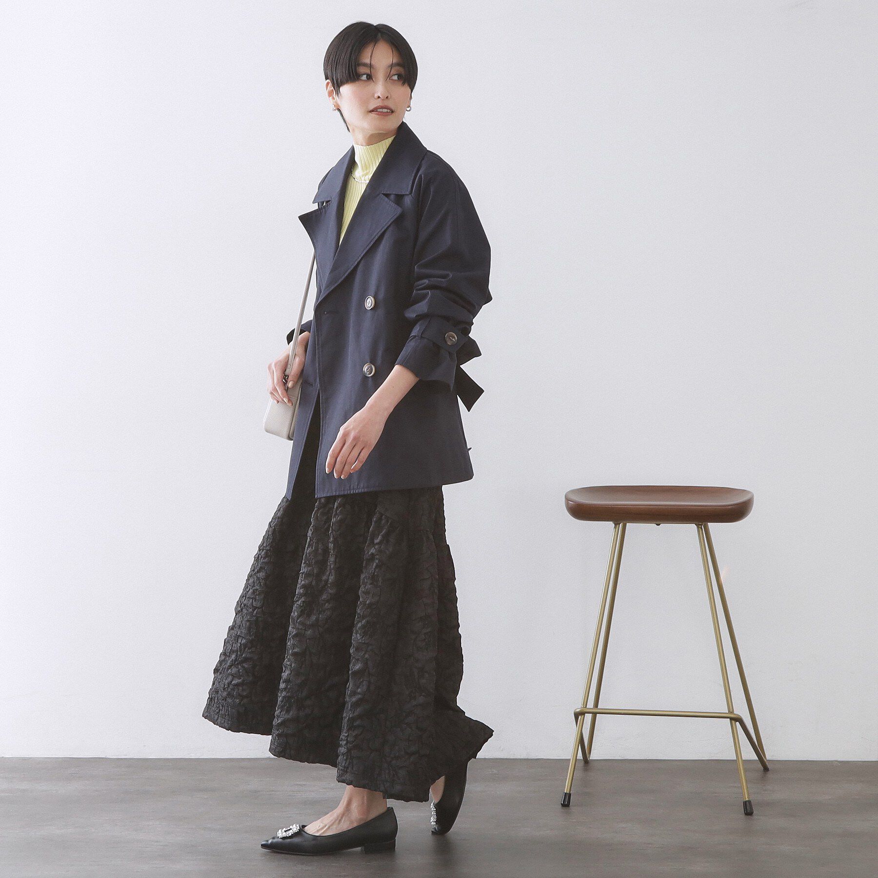 OPAQUE.CLIP「ミドルトレンチコート【洗濯機OK】」|トレンチコート|