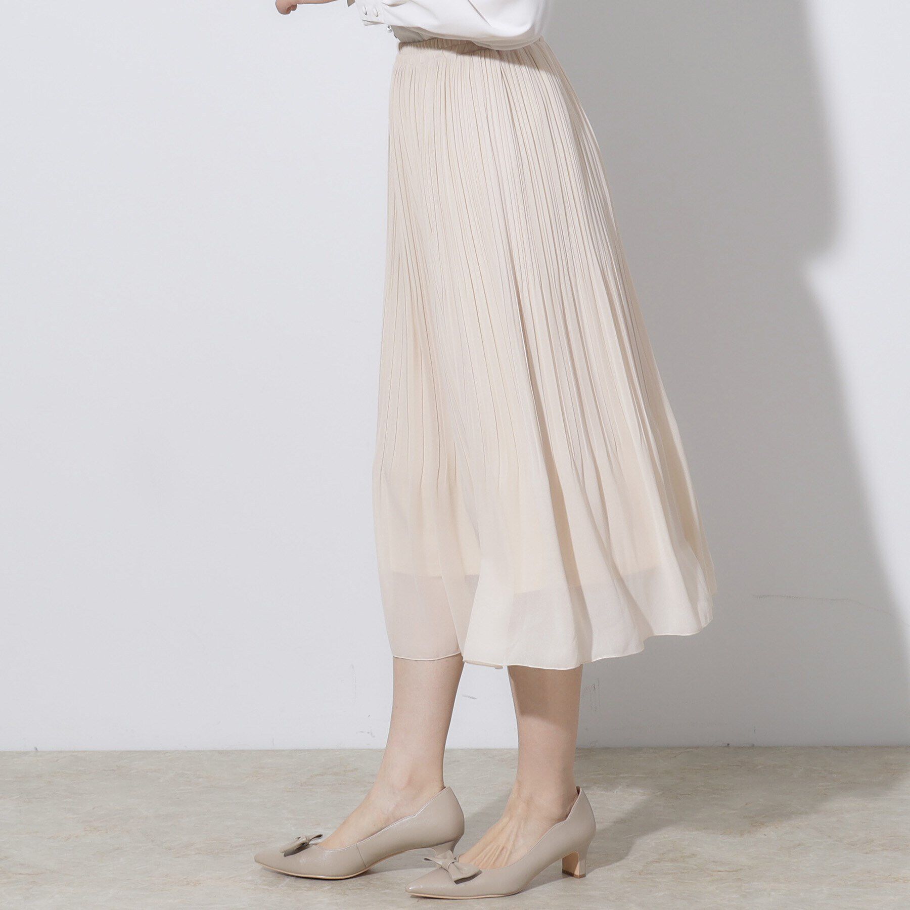 Couture broach「【セレモニーシーン/お仕事にも】ランダムプリーツスカート」|スカート|