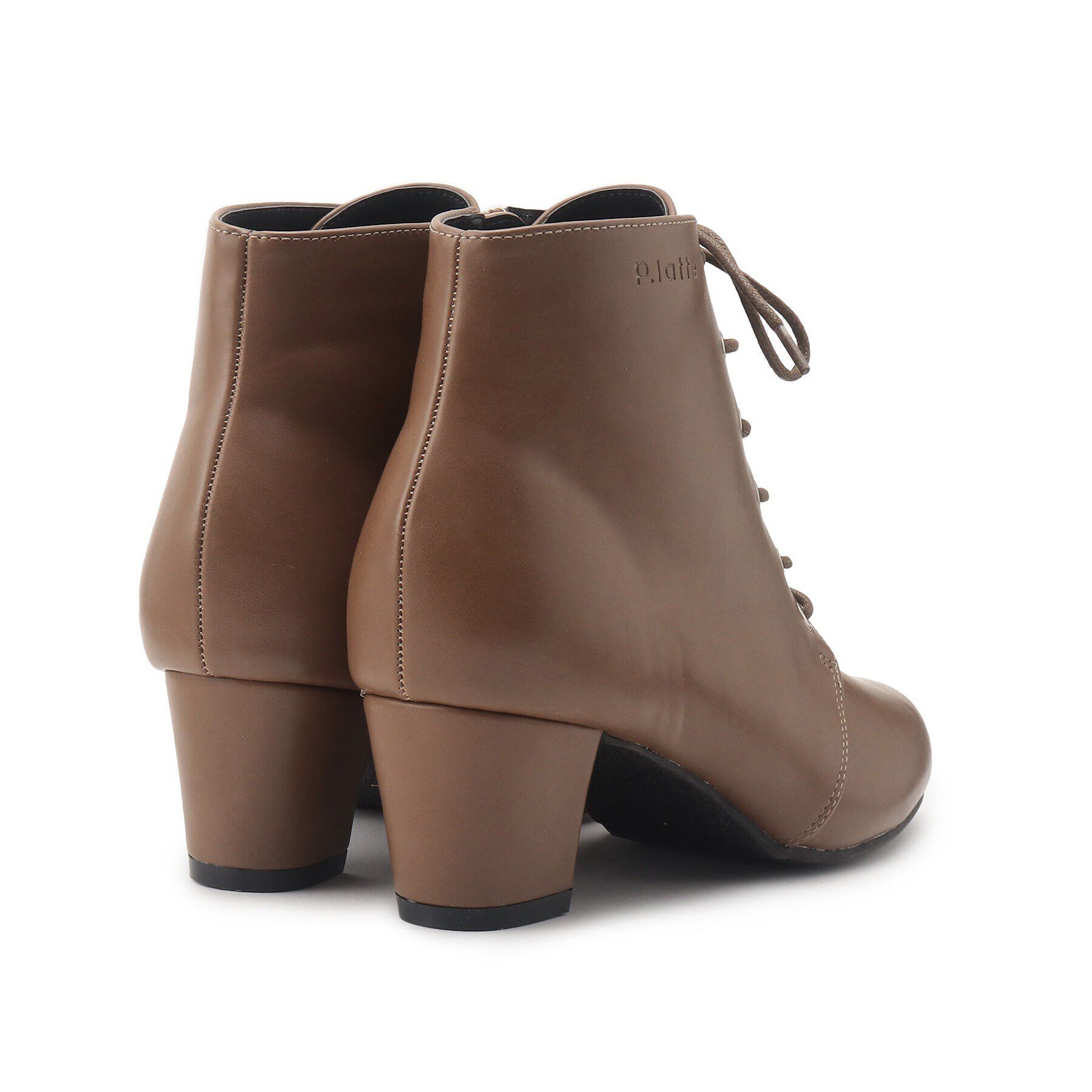 PINK-latte「ヒールレースアップブーツ」|ショートブーツ|