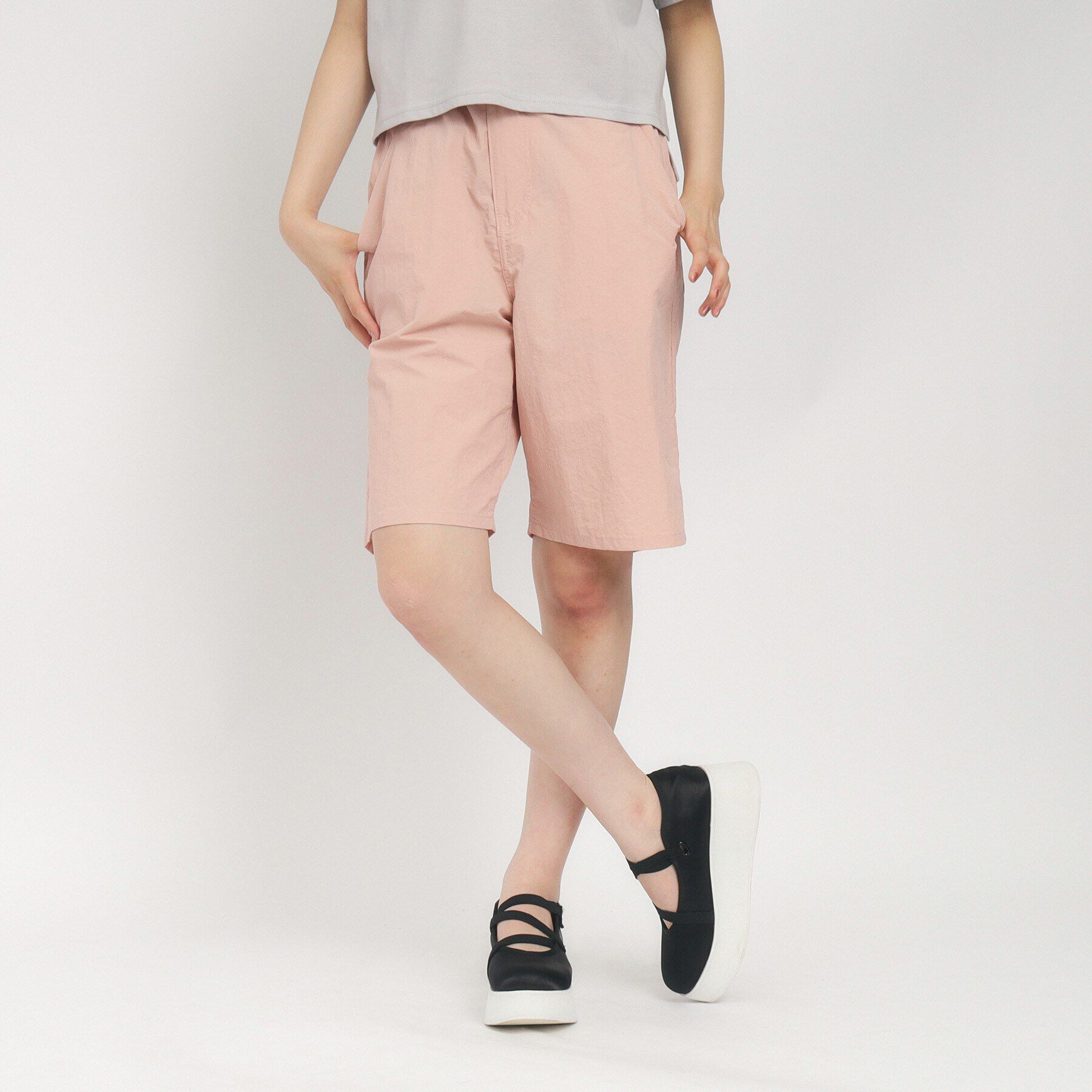 PINK-latte「【130cmあり】さらっと快適 ナイロンハーフパンツ」|その他|