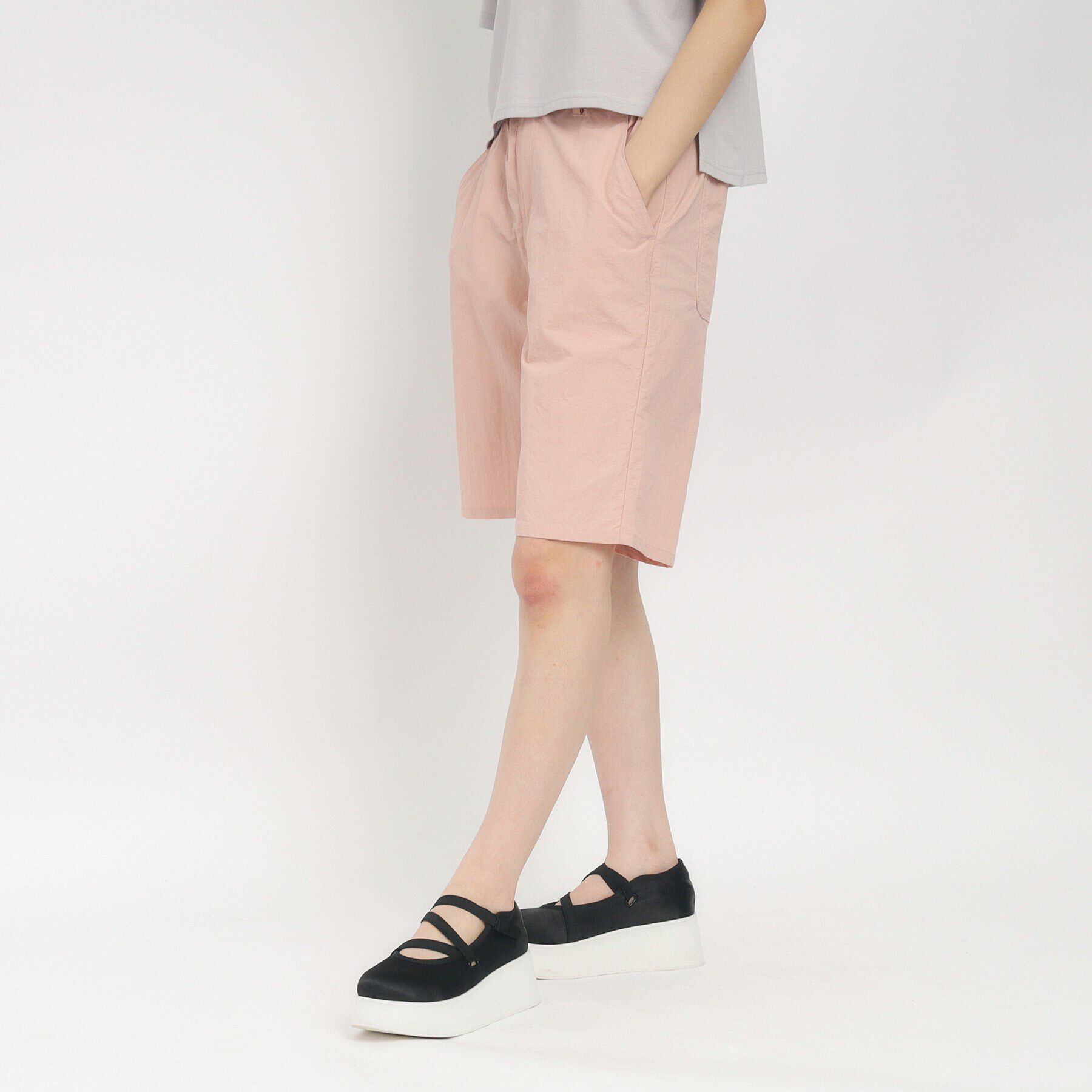 PINK-latte「【130cmあり】さらっと快適 ナイロンハーフパンツ」|その他|ピンク(072)