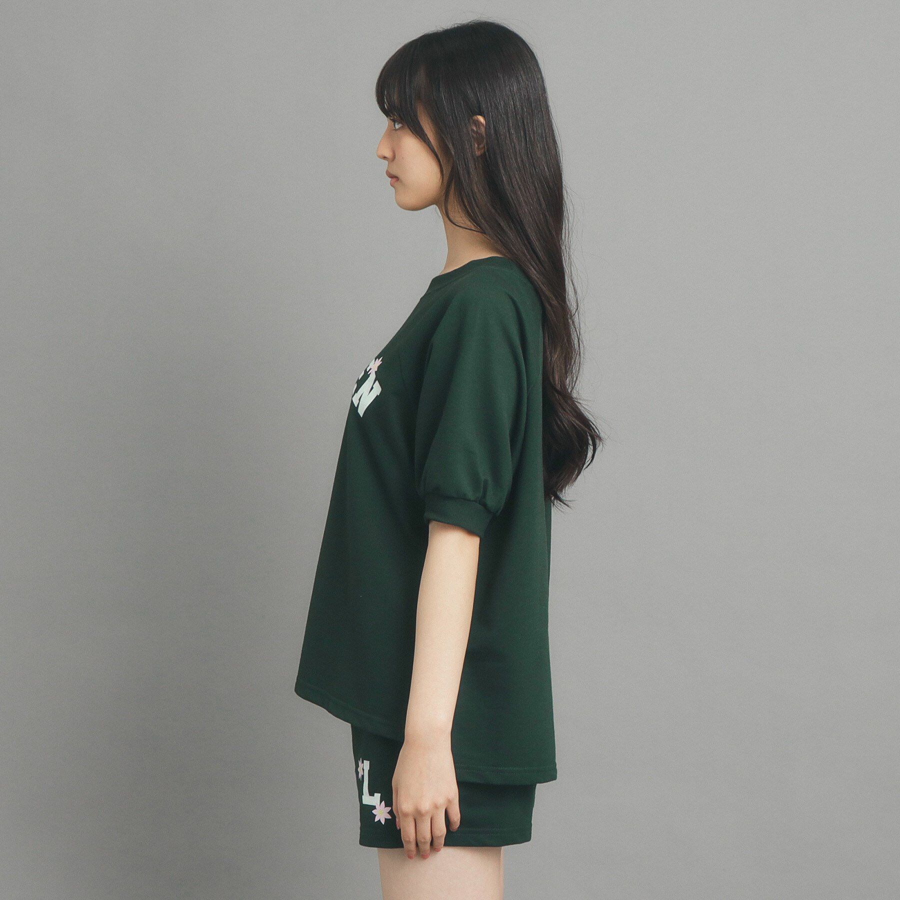 PINK-latte「【130cmあり/セットアイテム】裏毛カレッジプリント」|その他|